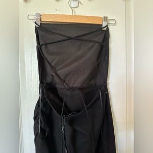 Black Slanted Mini Dress